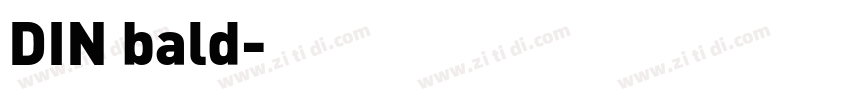 DIN bald字体转换